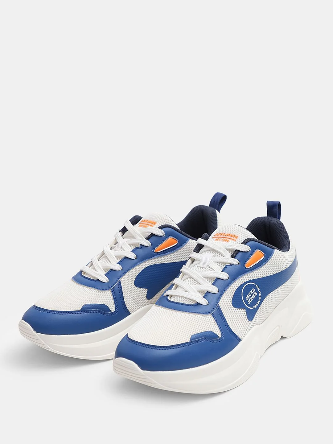 White Colourblocked Chunky Sneakers - Image 6