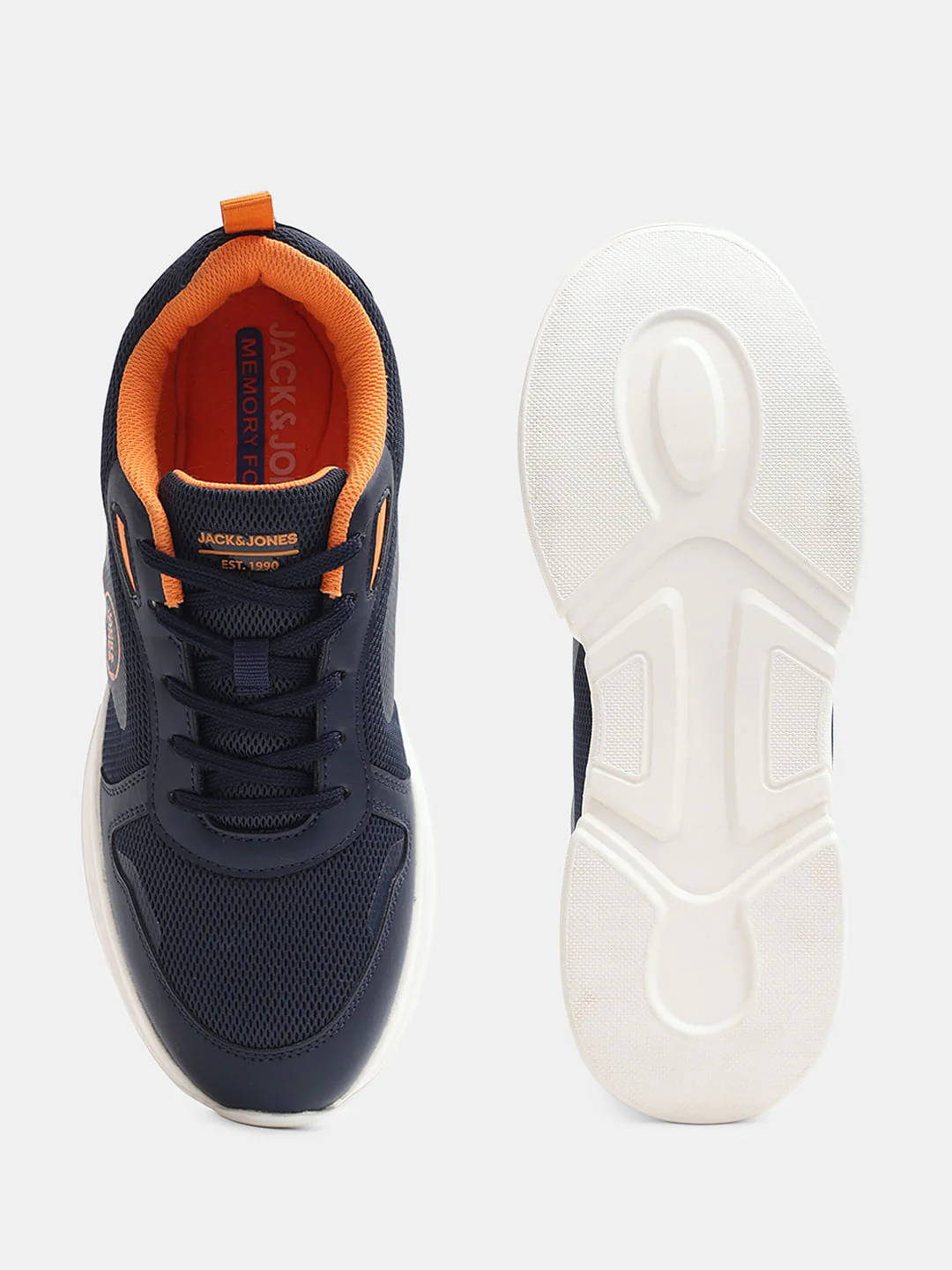 Navy Blue Colourblocked Chunky Sneakers - Image 5