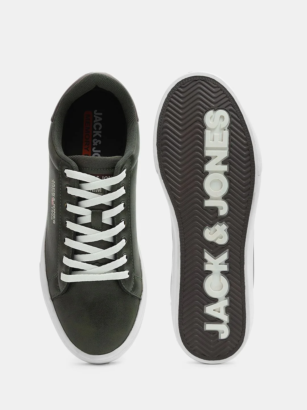 Olive PU Casual Sneakers - Image 5