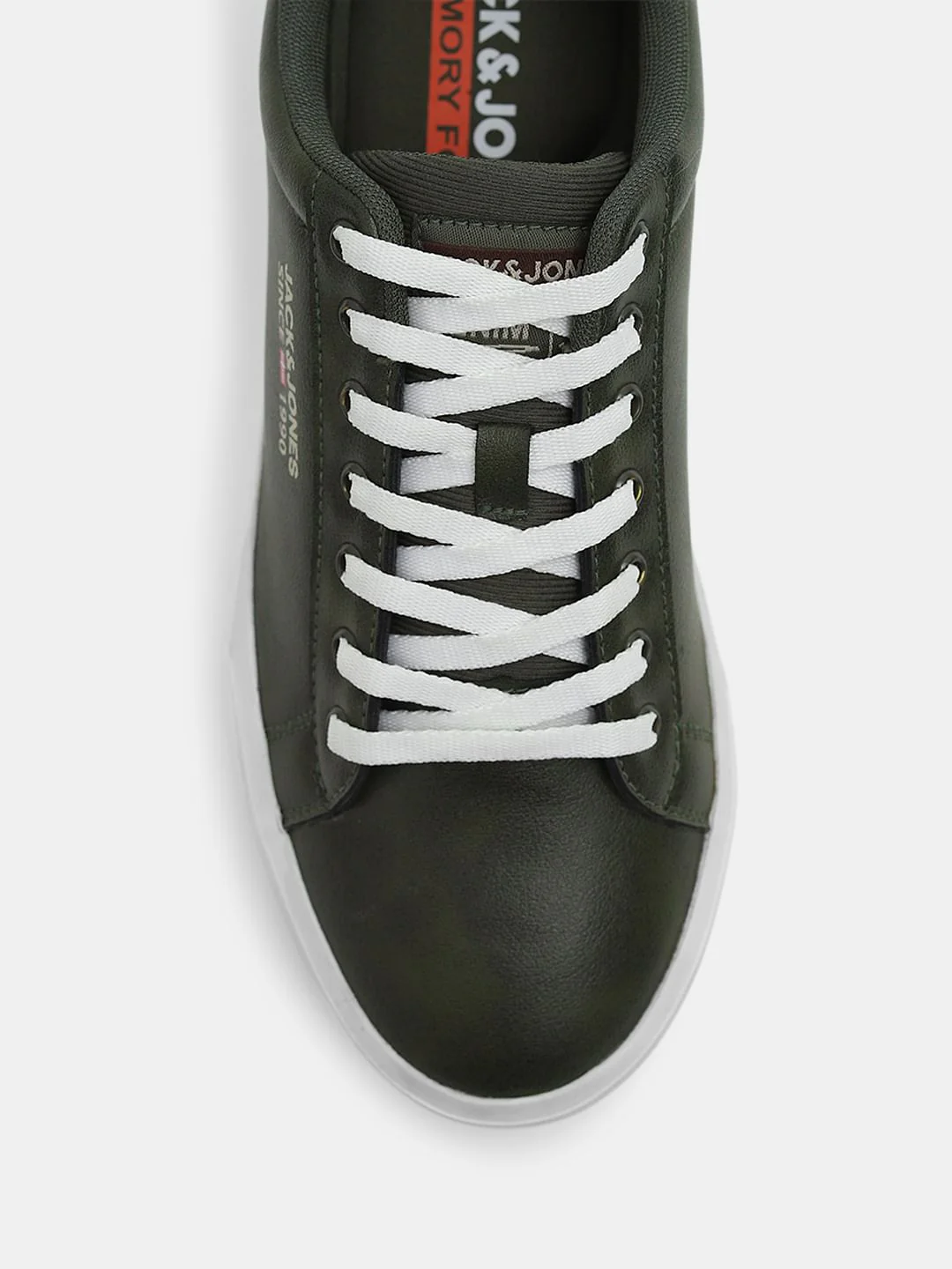 Olive PU Casual Sneakers - Image 7