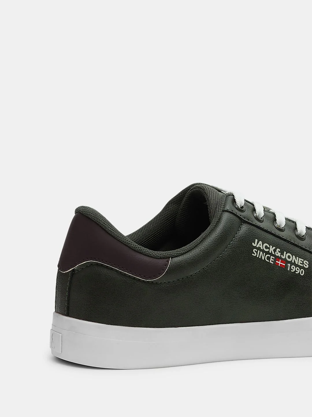 Olive PU Casual Sneakers - Image 8