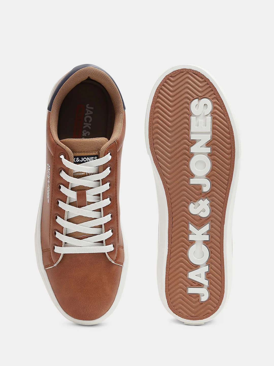 Tan PU Casual Sneakers - Image 5