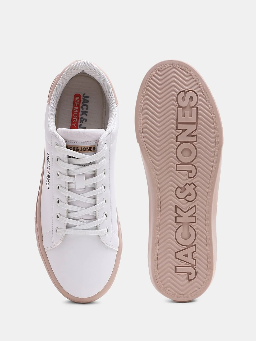 White PU Casual Sneakers - Image 4