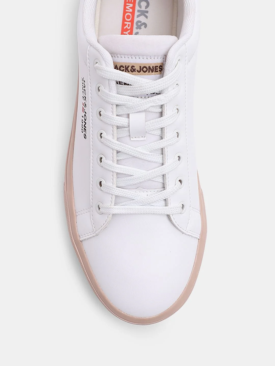 White PU Casual Sneakers - Image 6