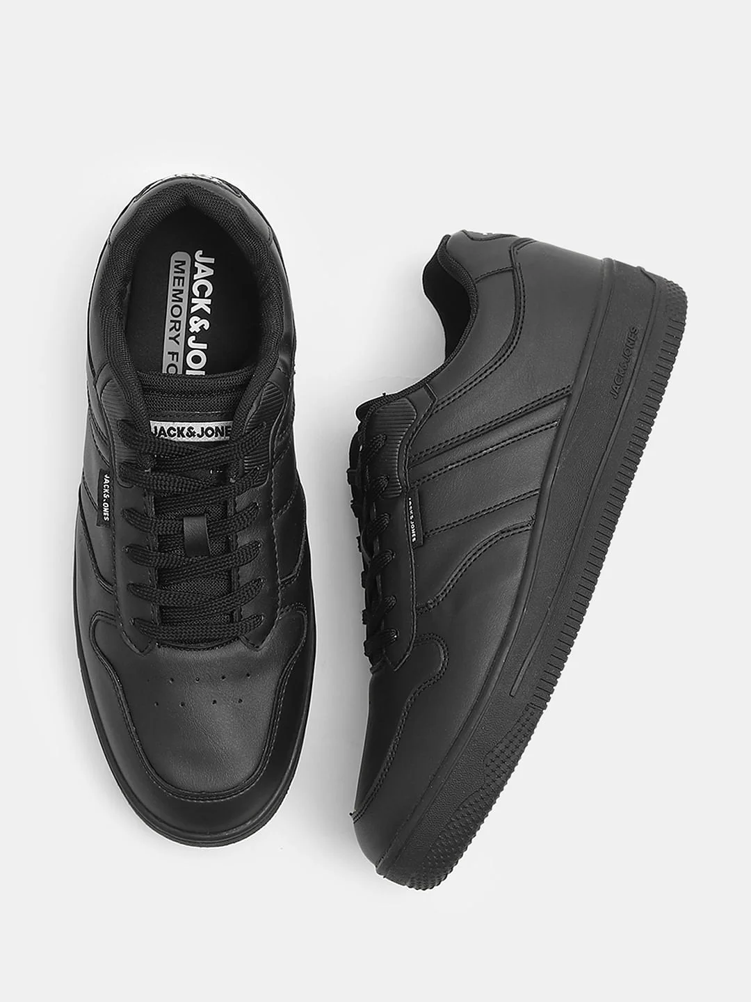 Black Colourblocked Casual Sneakers - Image 3