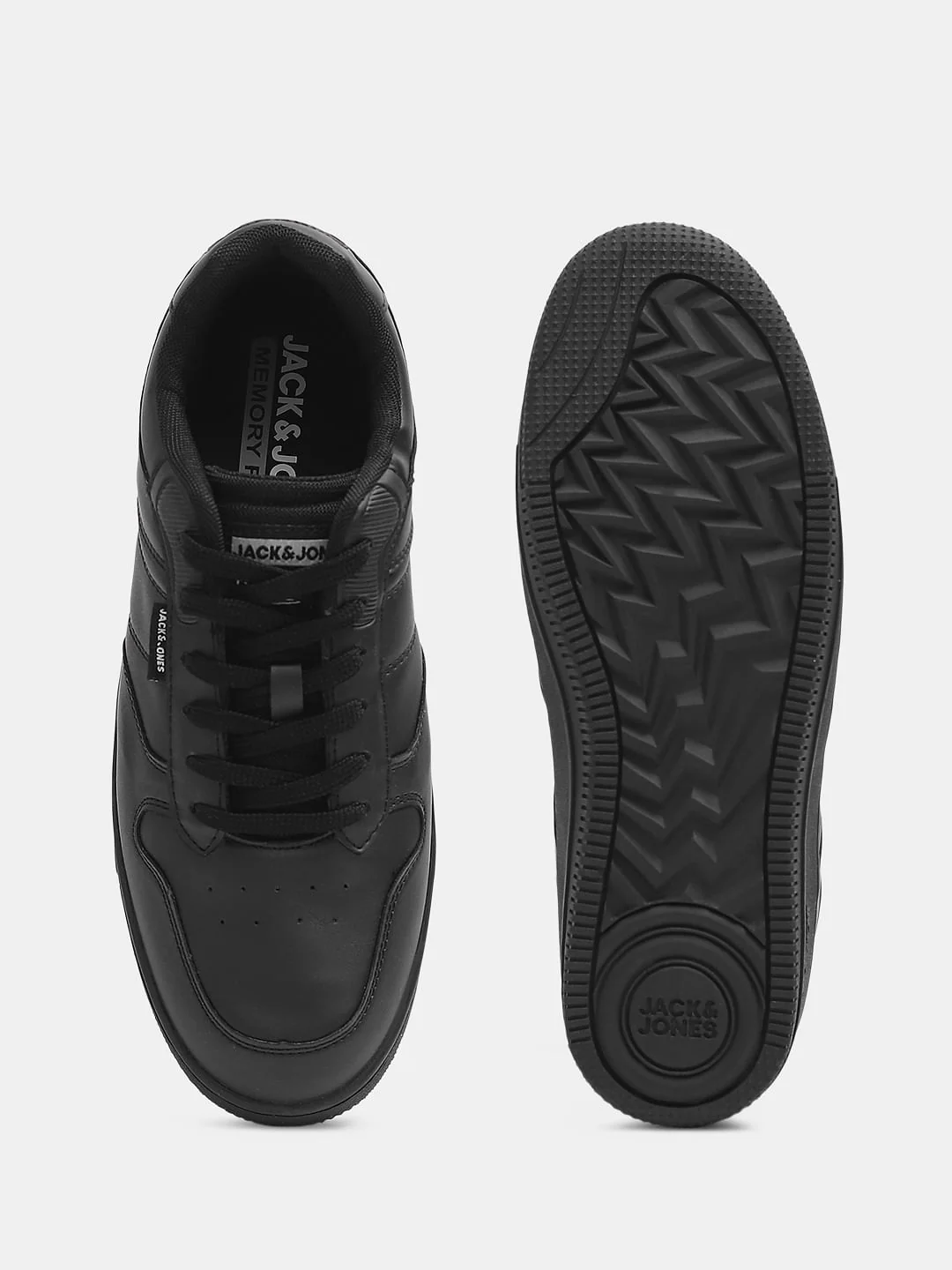 Black Colourblocked Casual Sneakers - Image 4