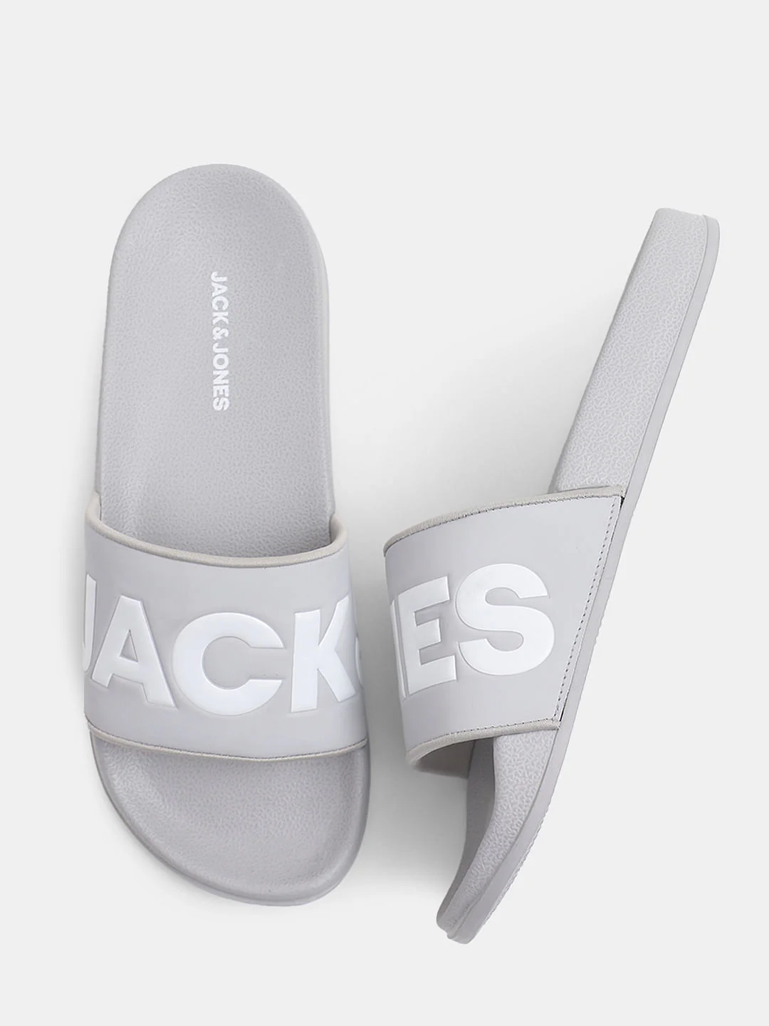 Grey Logo Print Sliders - Image 3