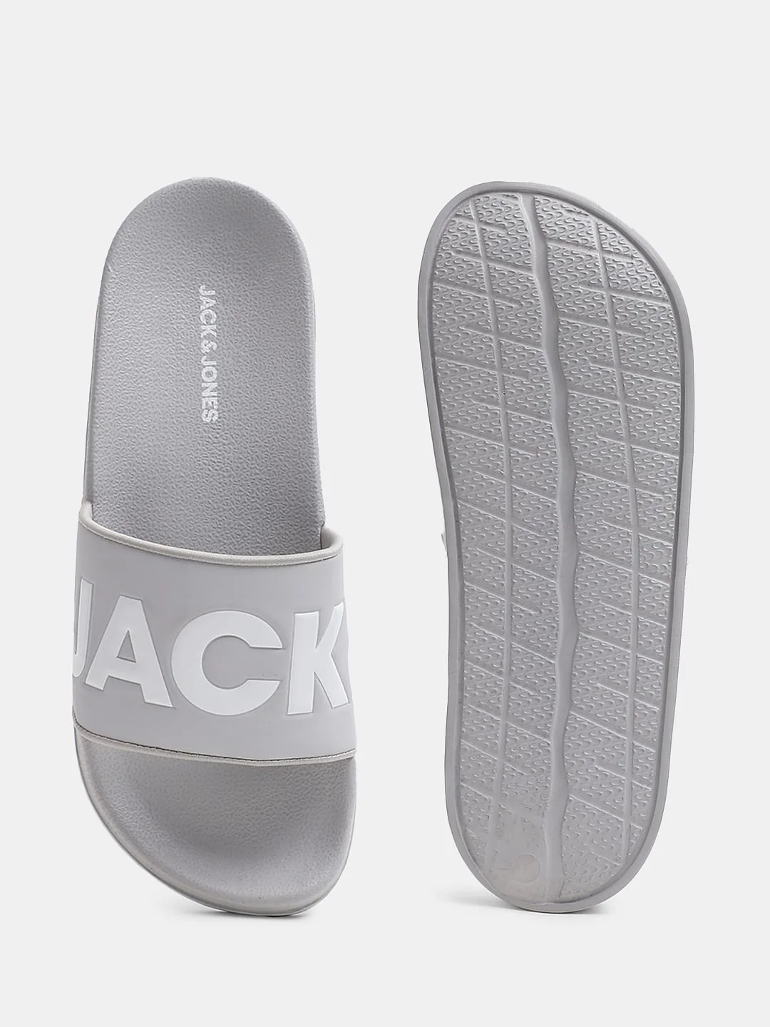 Grey Logo Print Sliders - Image 5