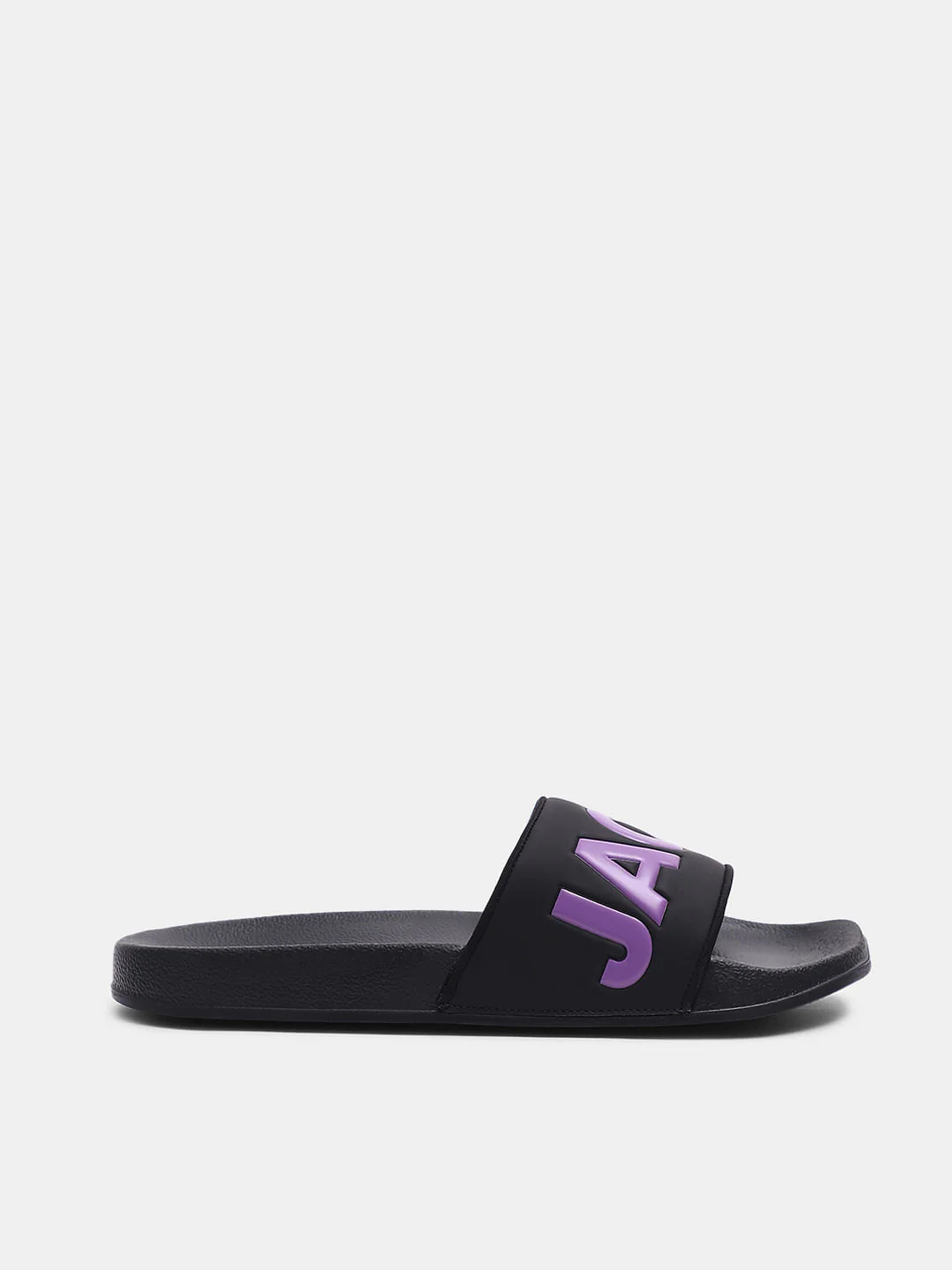 Black & Purple Logo Print Sliders - Image 2