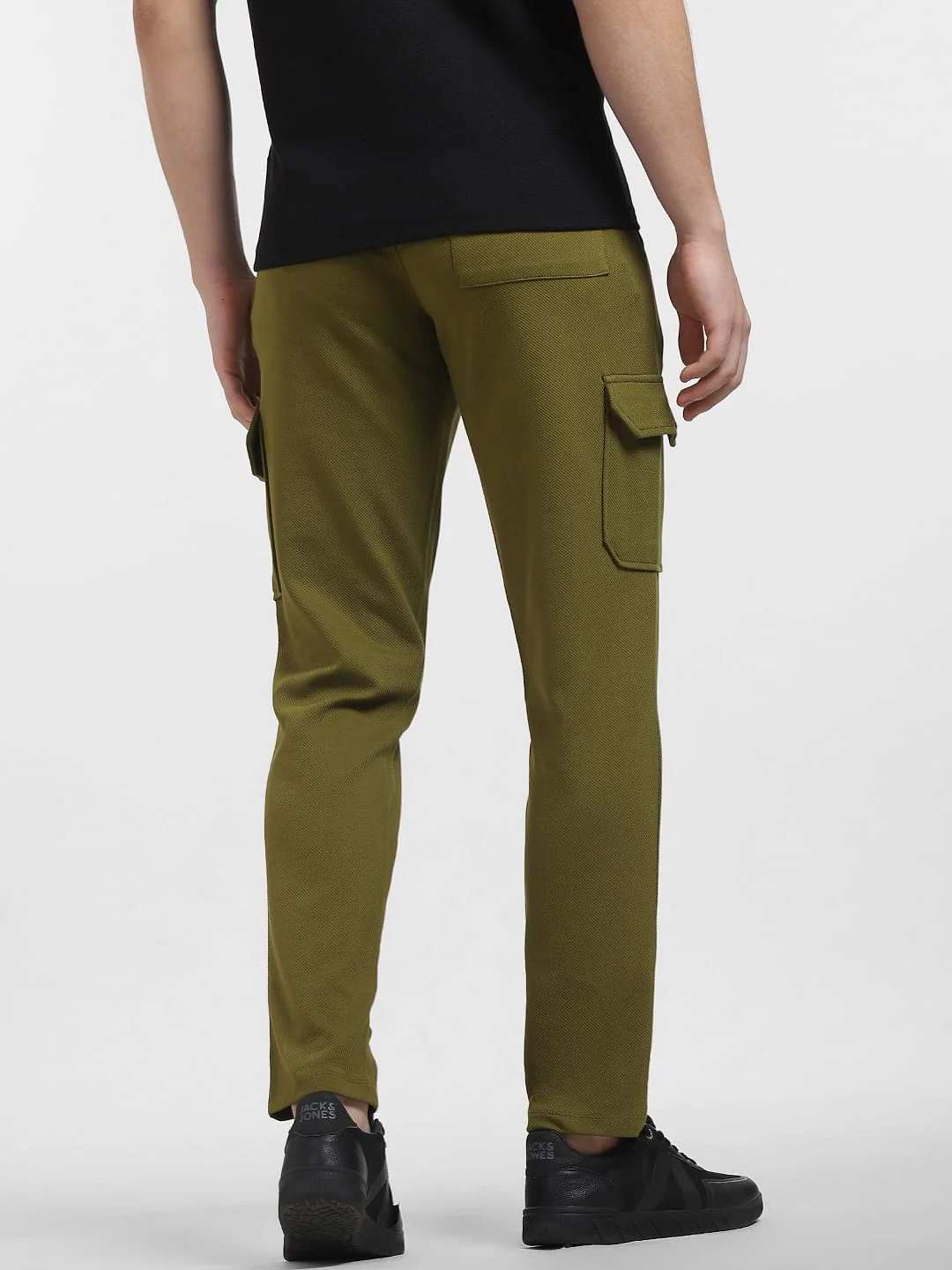 Green Mid Rise Cargo Sweatpants - Image 4