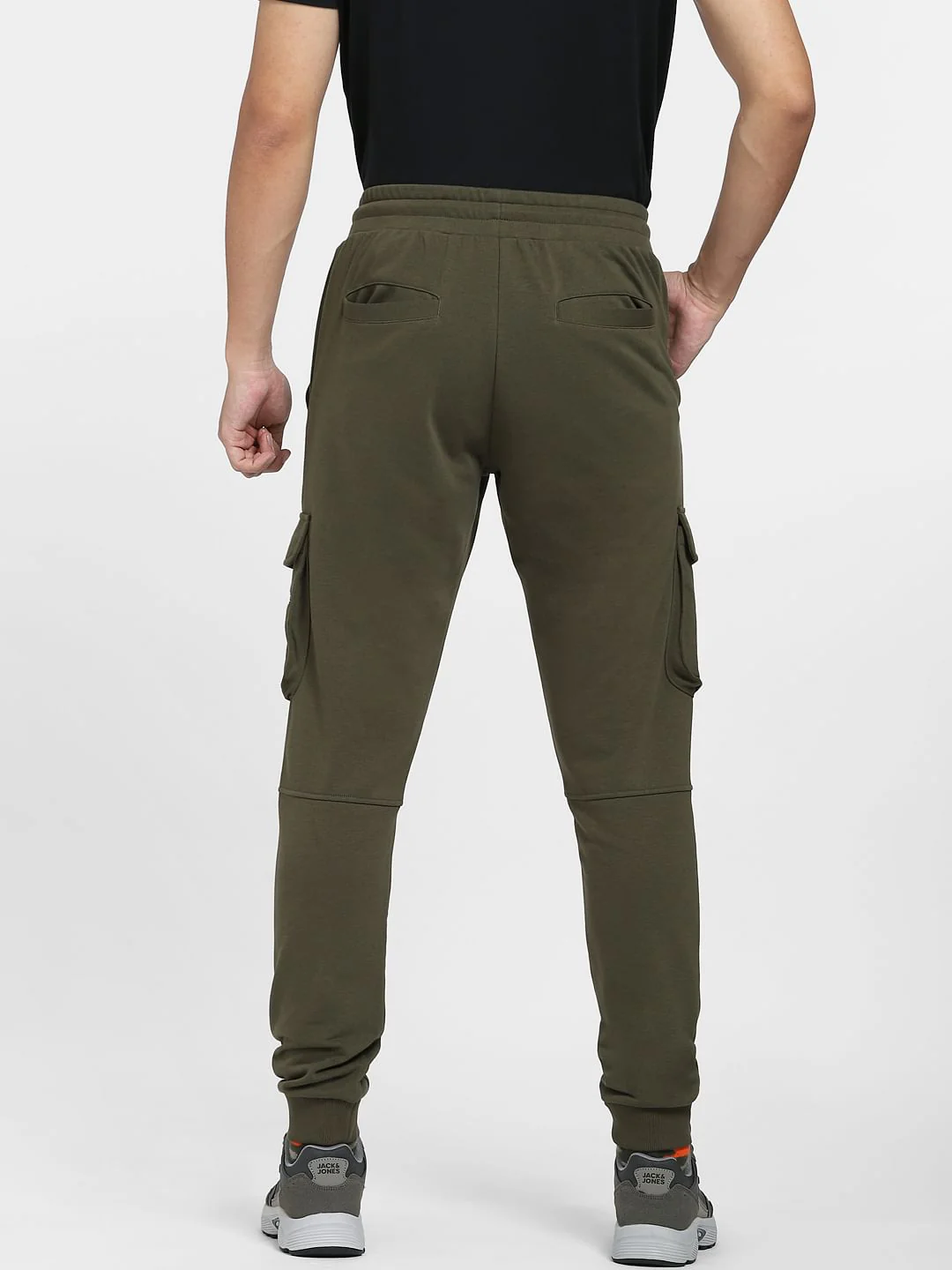 Green Mid Rise Colourblocked Sweatpants - Image 4