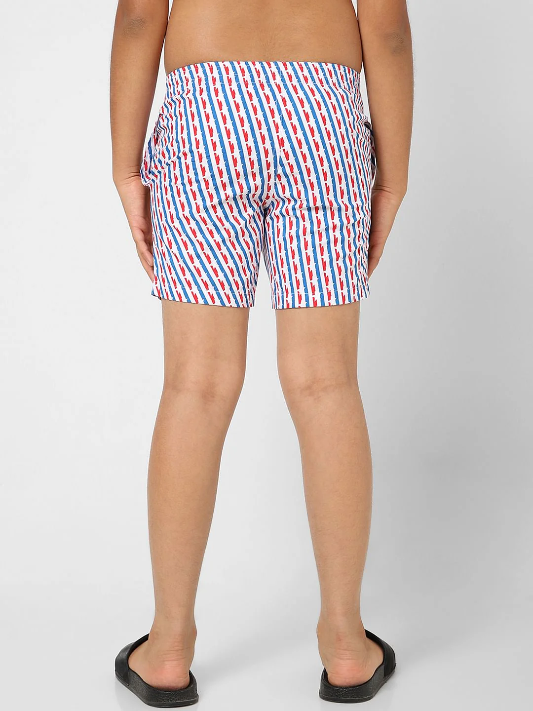 Boys White Printed Boxets - Image 4