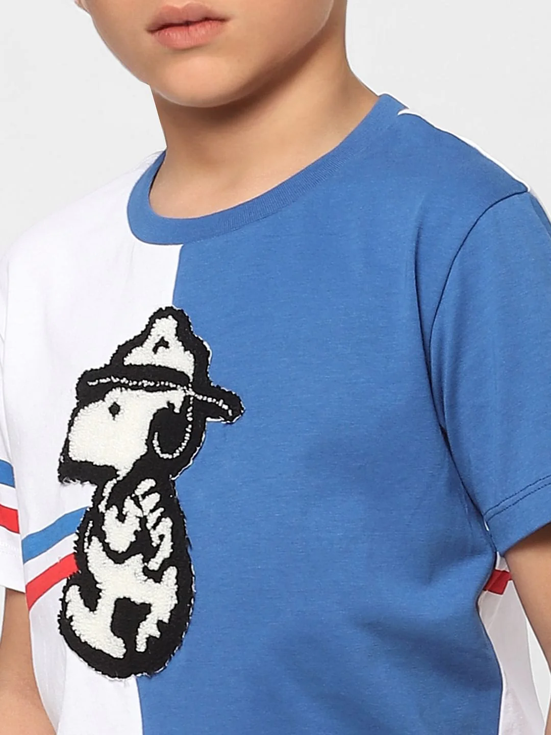 Boys X PEANUTS Blue Snoopy Graphic Print T-shirt - Image 5