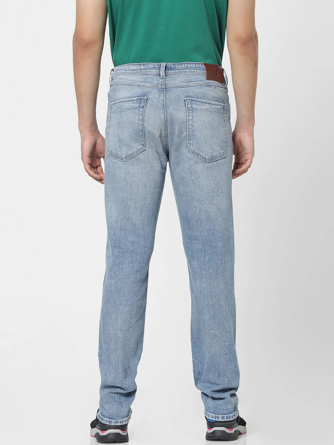 Blue Low Rise Tim Distressed Anti Fit Jeans - Image 4