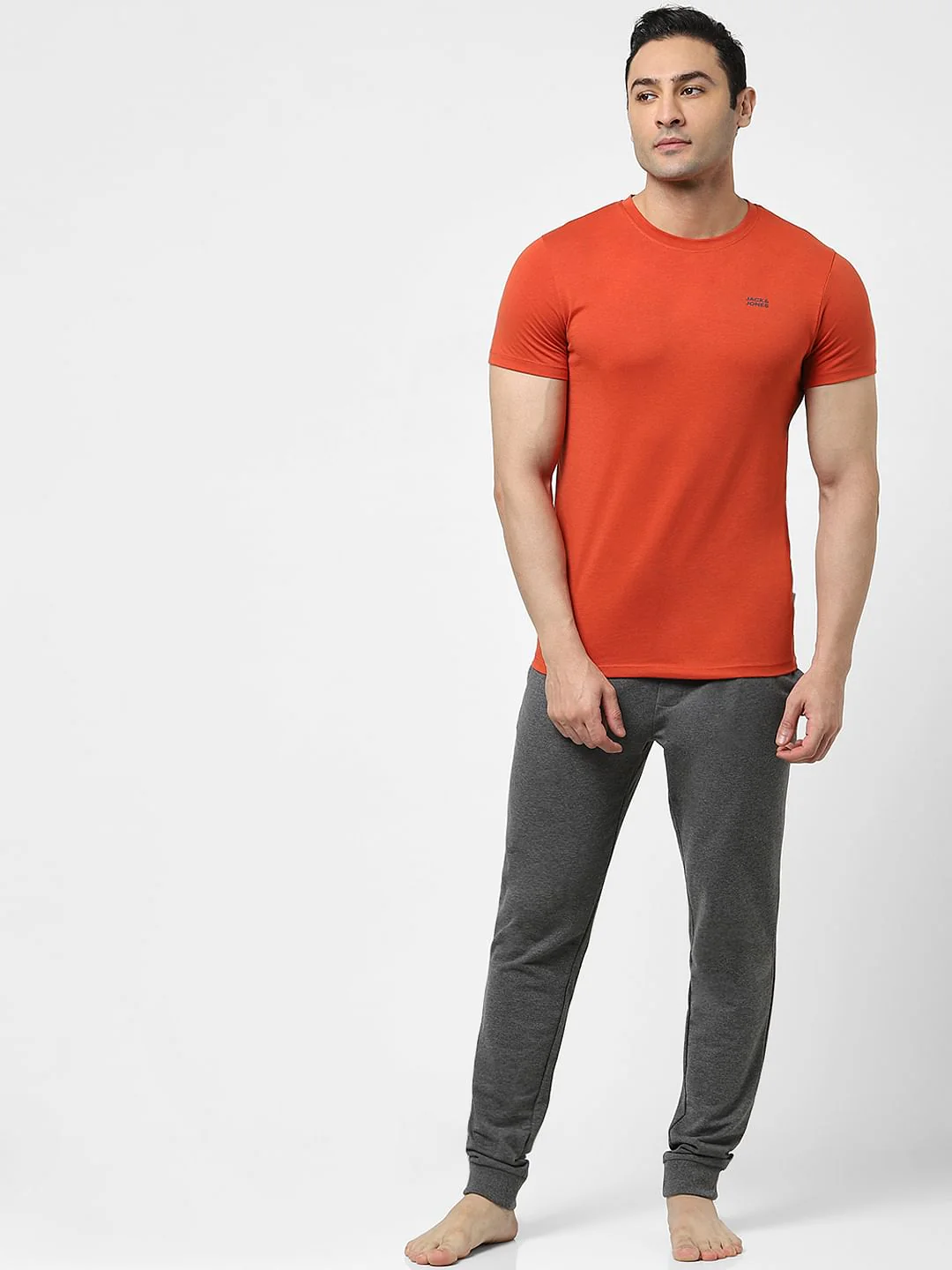 Rust Logo Print Crew Neck T-shirt - Image 6