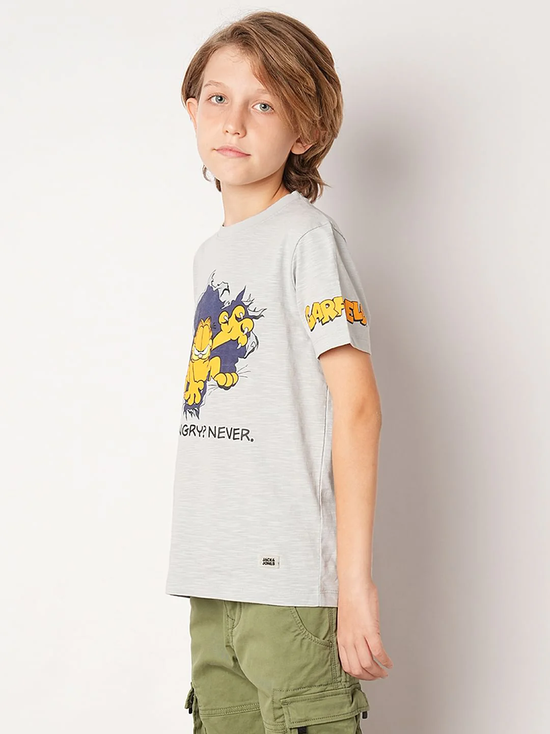 GARFIELD Grey Graphic Print T-shirt - Image 3