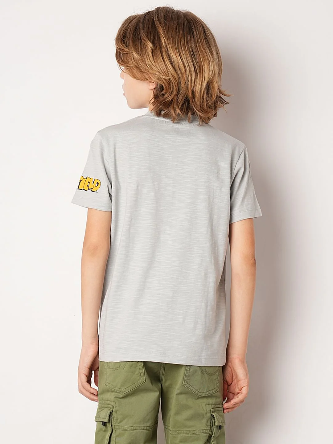 GARFIELD Grey Graphic Print T-shirt - Image 4