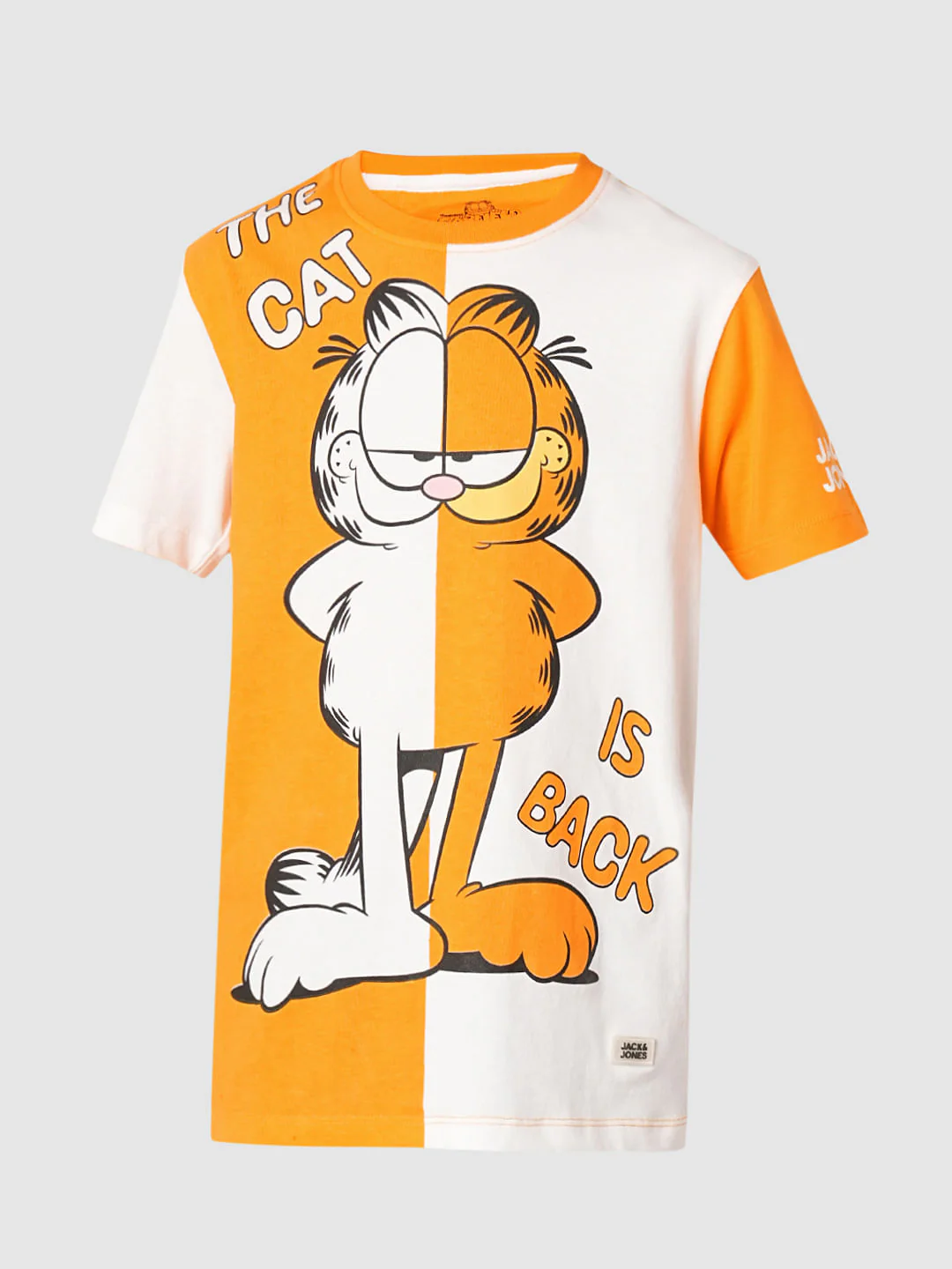 GARFIELD Orange Printed Colourblocked T-shirt - Image 7