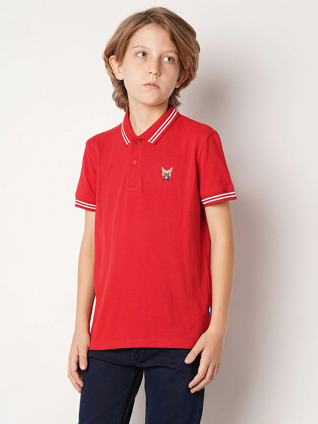 Red Polo T-shirt - Image 3