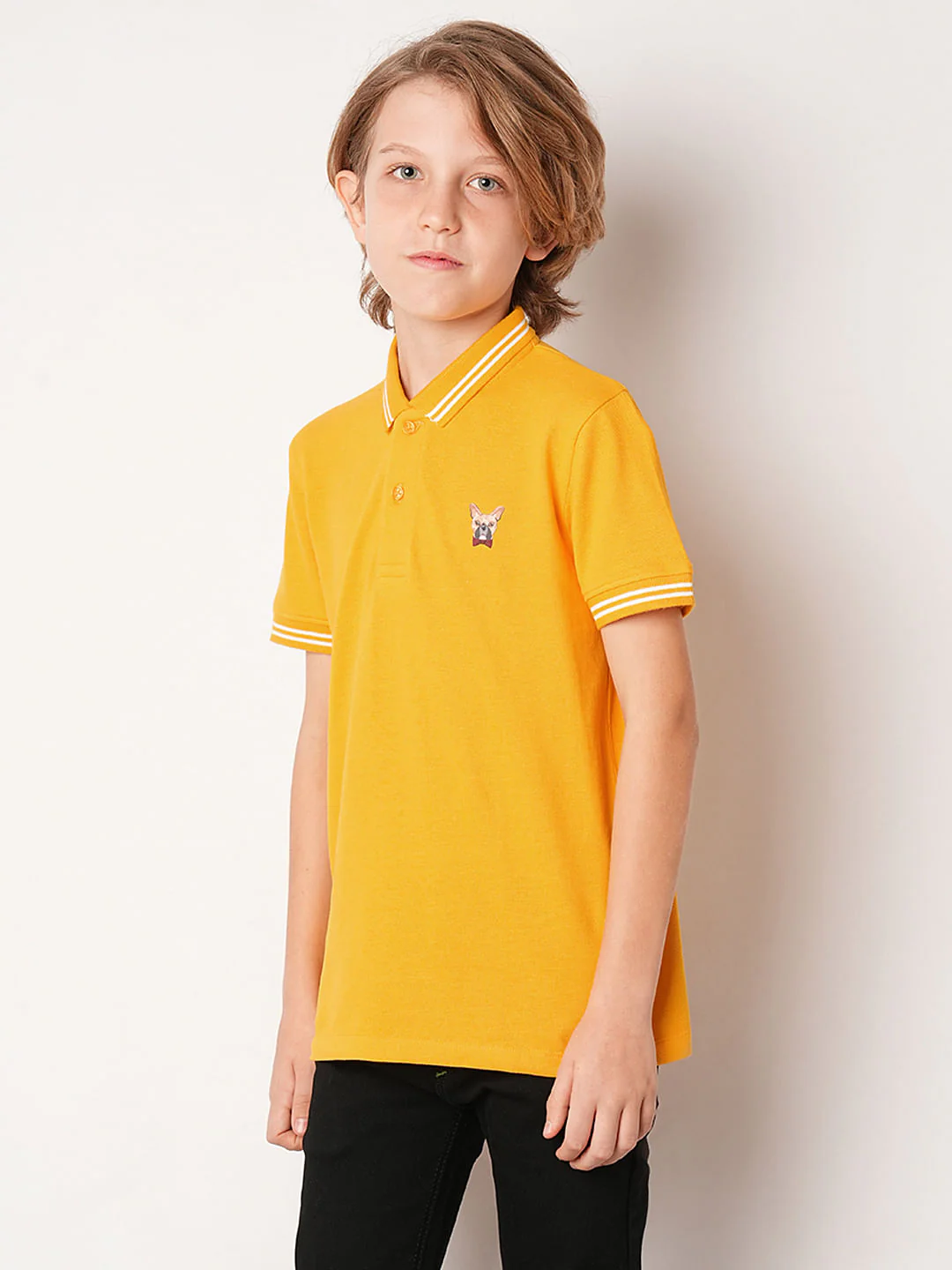 Yellow Polo T-shirt - Image 3