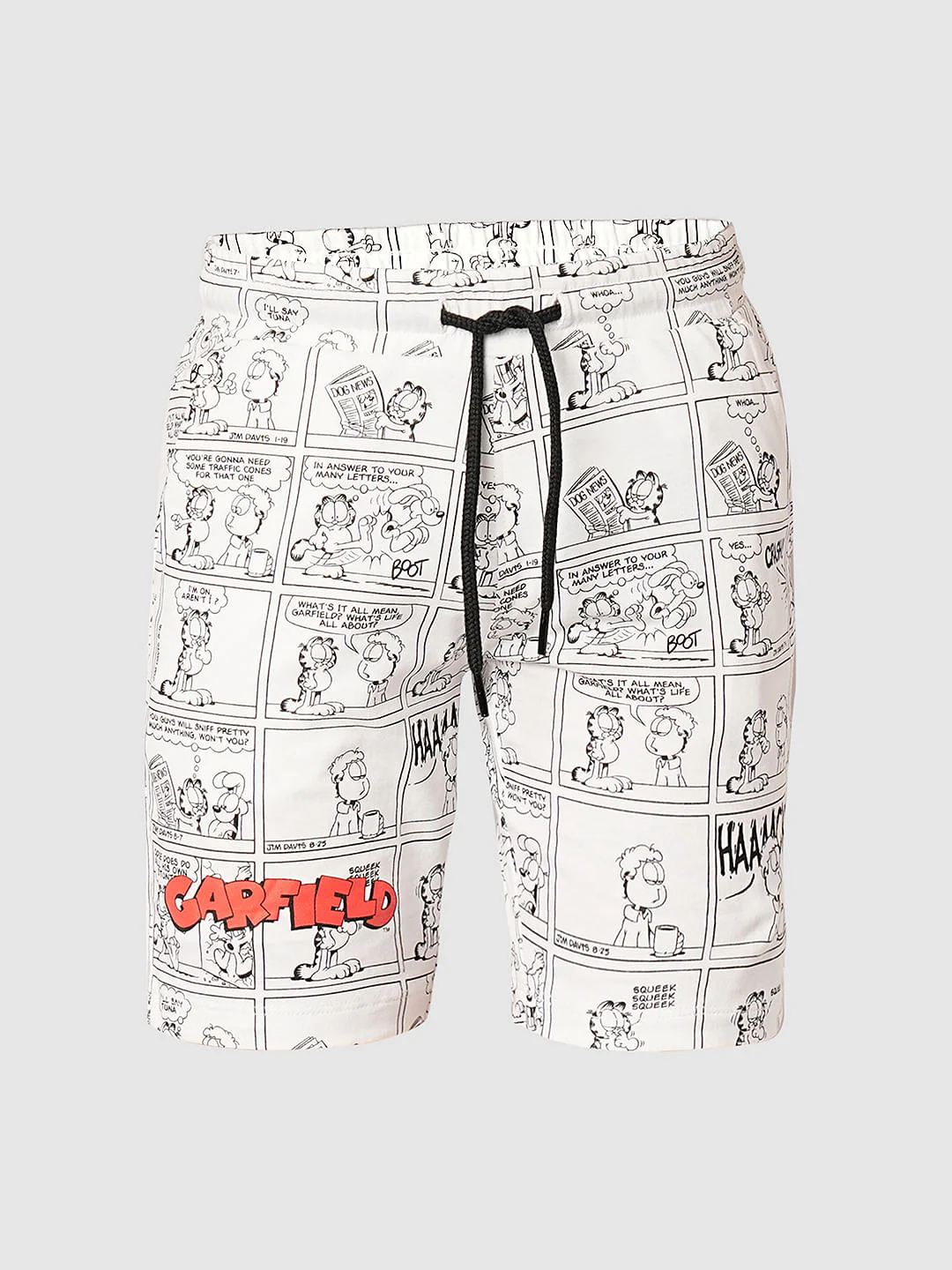 GARFIELD White Printed Co-ord Set Shorts - Image 7