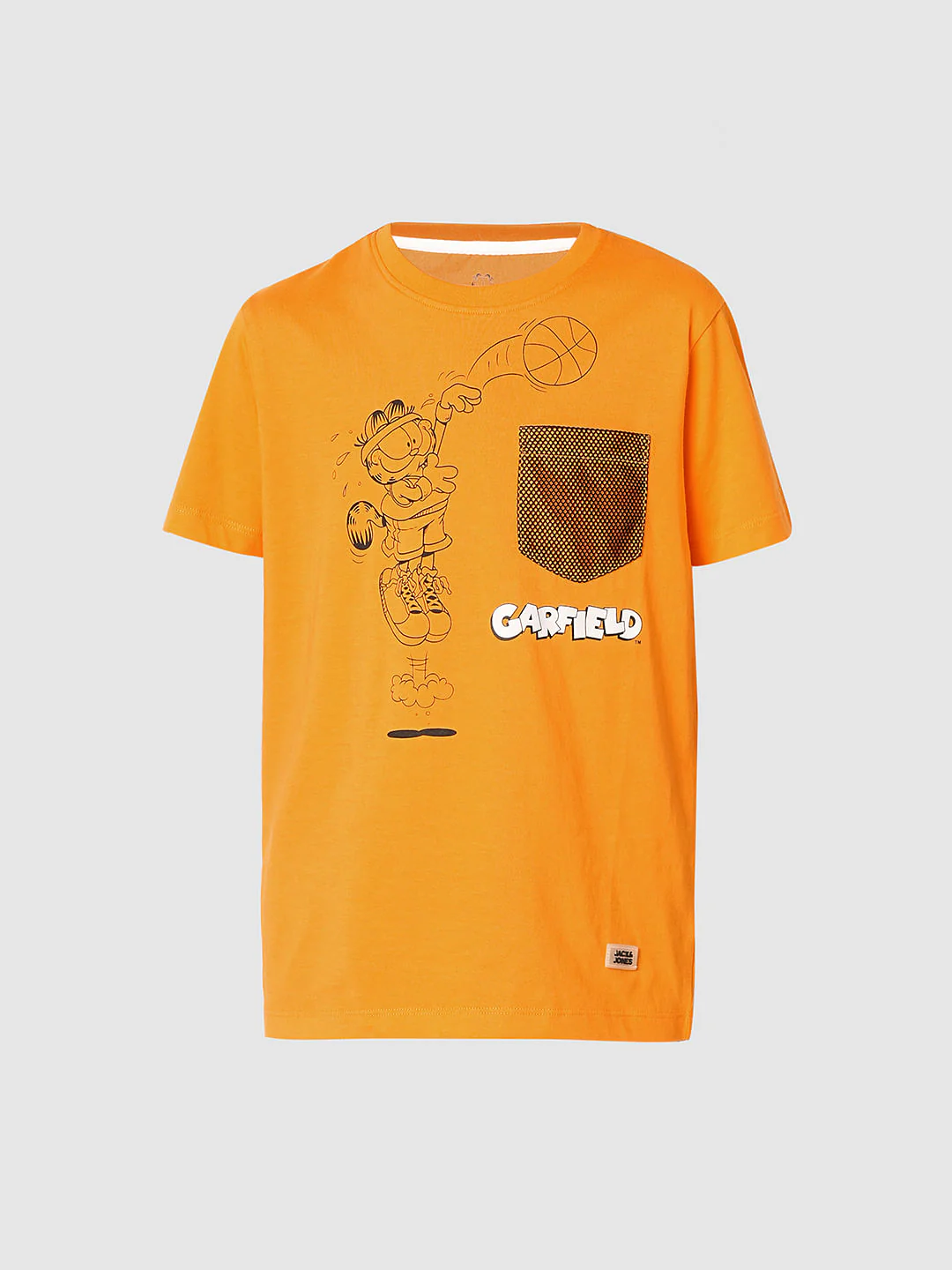 GARFIELD Orange Printed Cotton T-shirt - Image 7