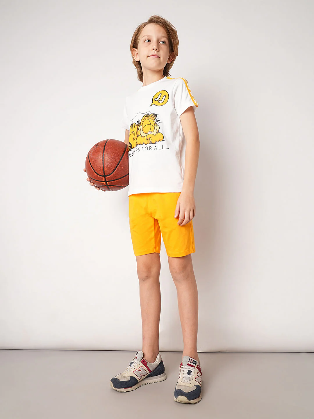 GARFIELD White Printed Cotton T-shirt