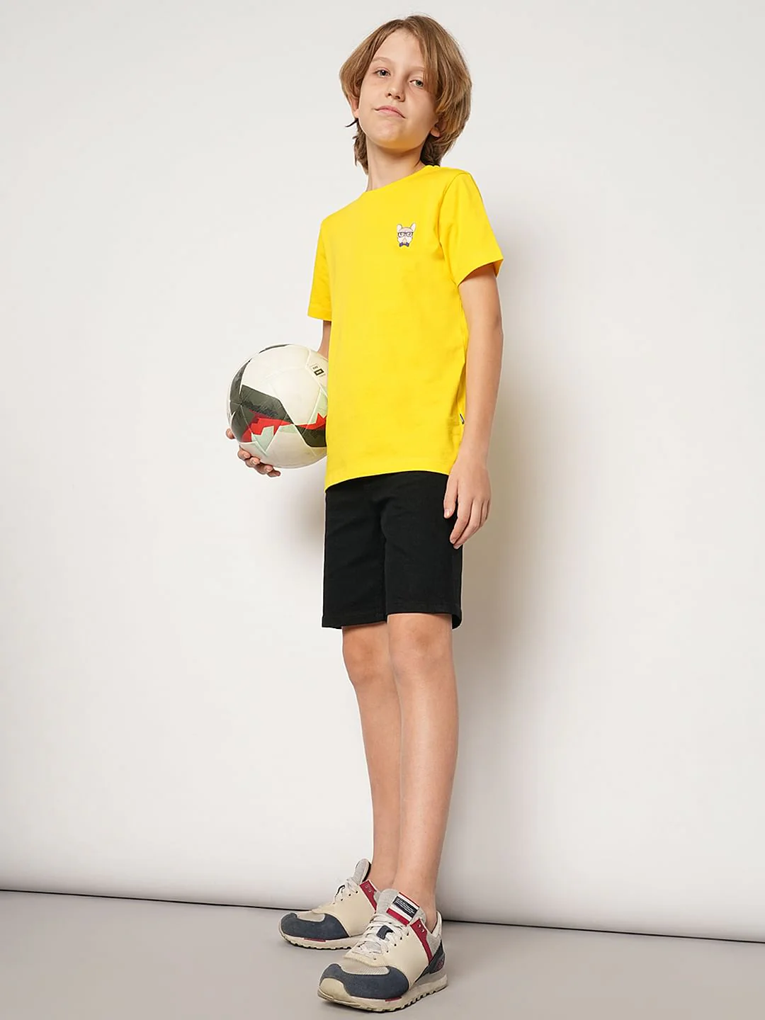 Black Mid Rise Denim Shorts