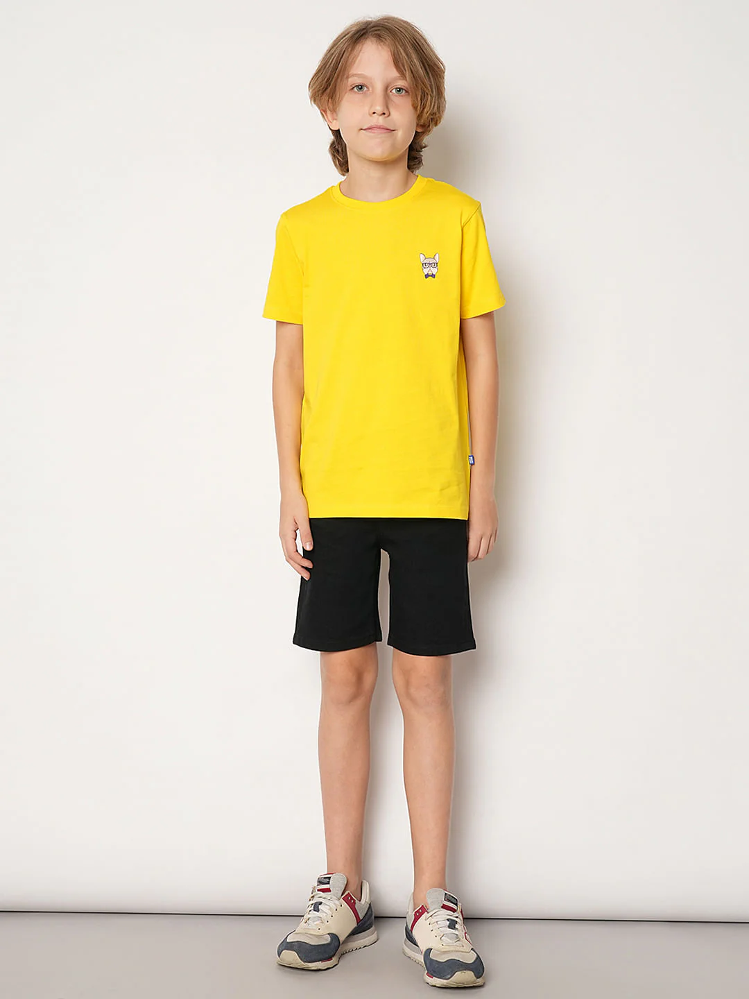 Black Mid Rise Denim Shorts - Image 5