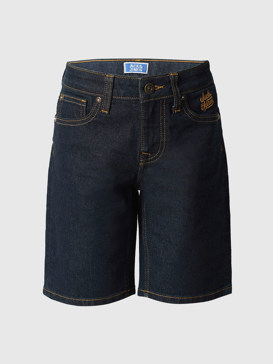 Boys Dark Blue Cotton Denim Shorts - Image 7