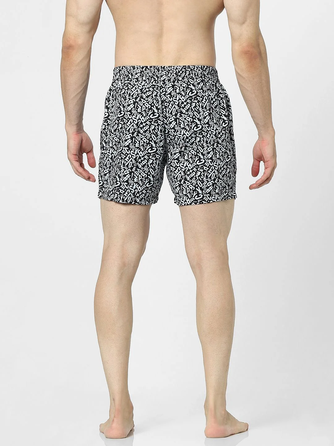 Black Text Print Boxers - Image 3