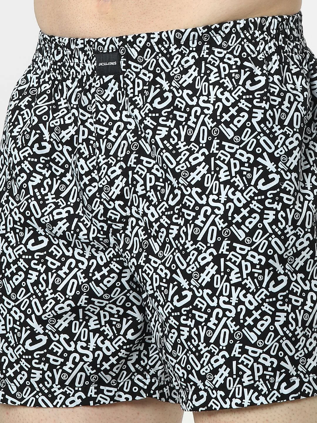 Black Text Print Boxers - Image 4