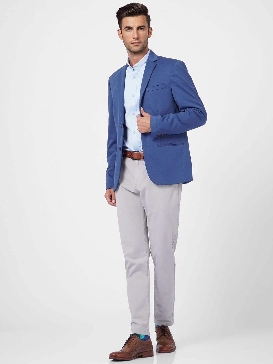 Grey Low Rise Pants