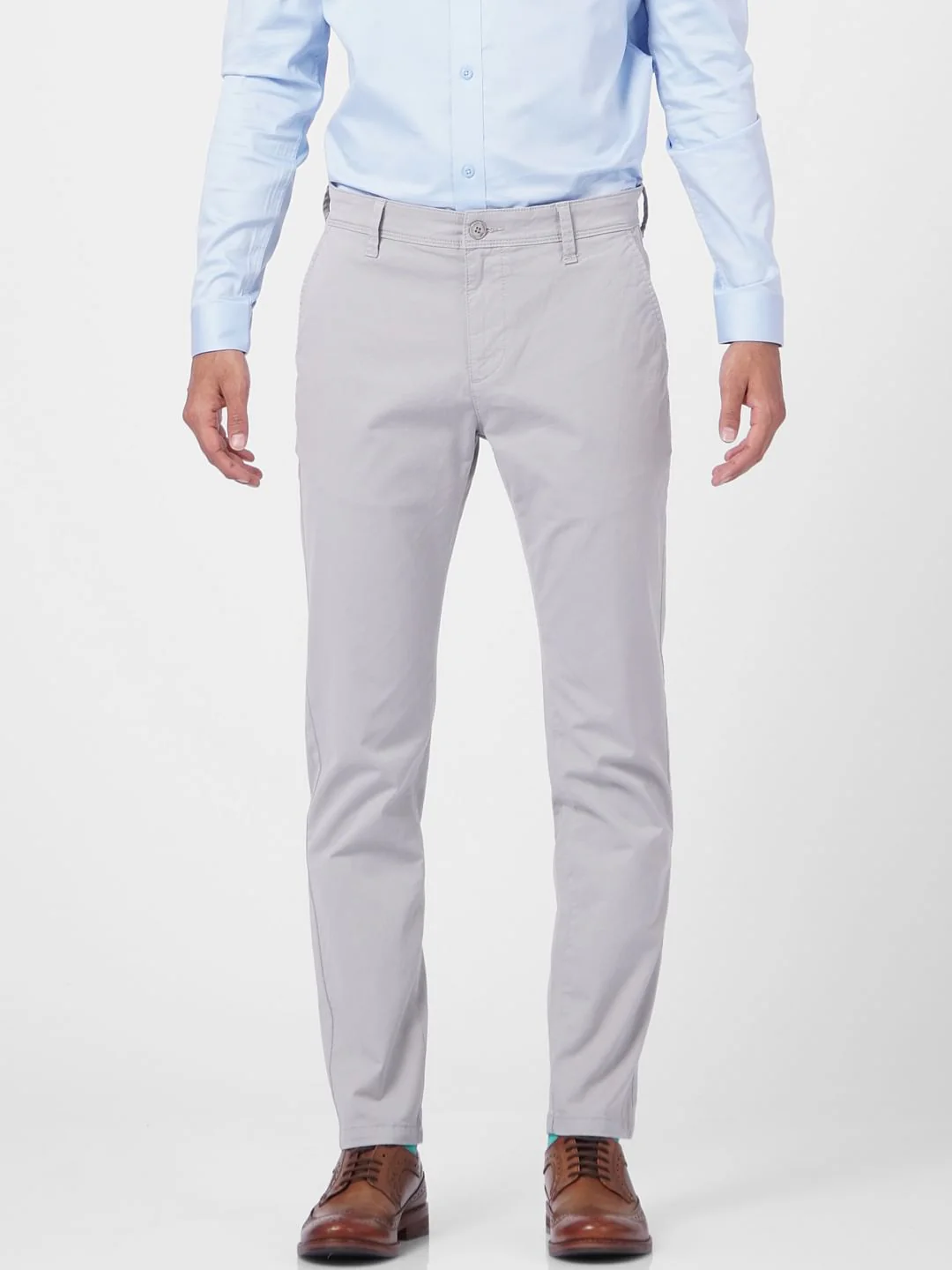 Grey Low Rise Pants - Image 2