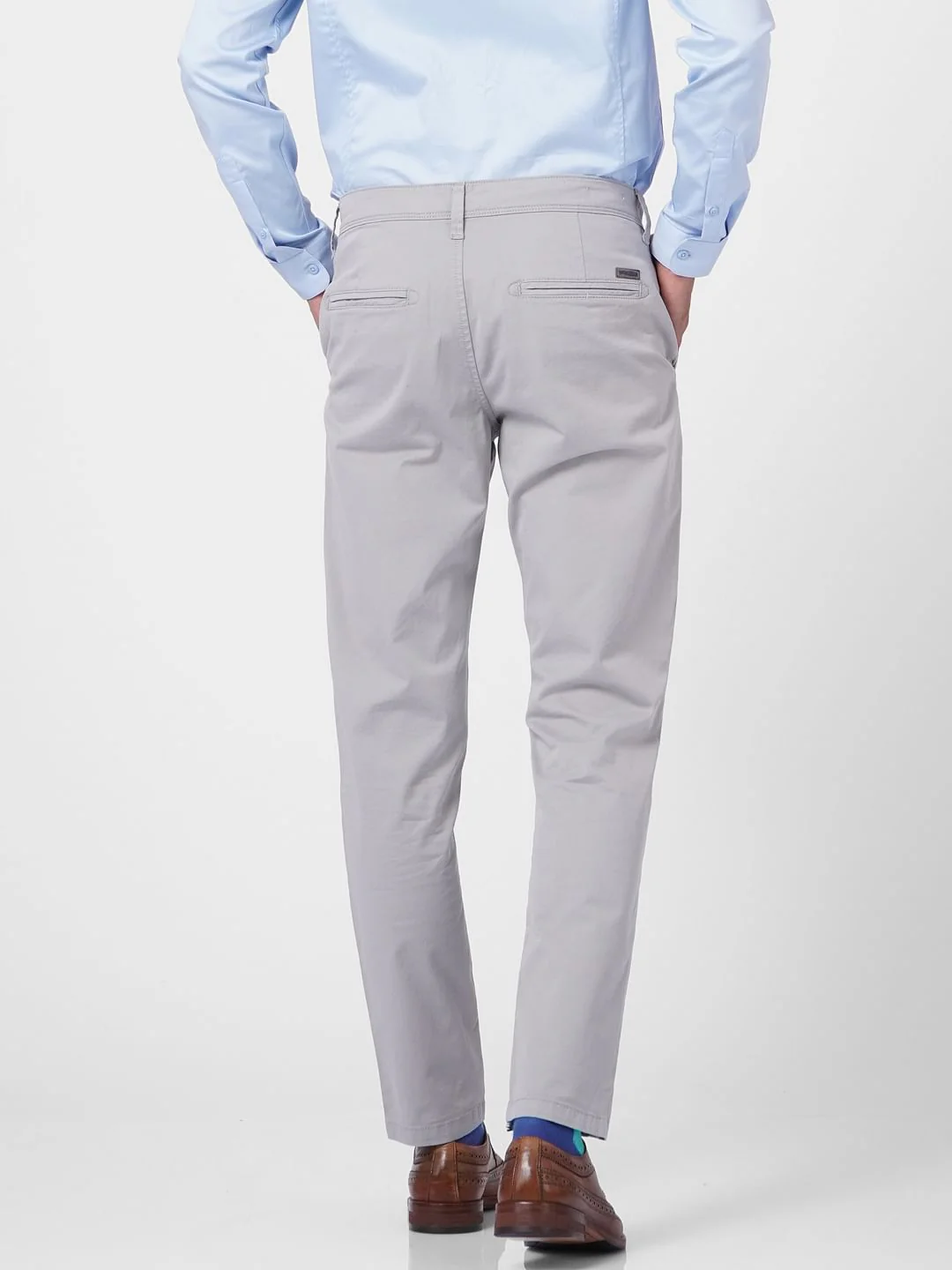 Grey Low Rise Pants - Image 4