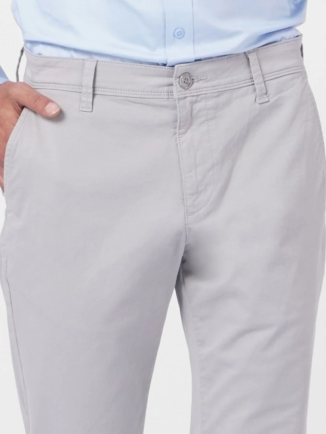 Grey Low Rise Pants - Image 5