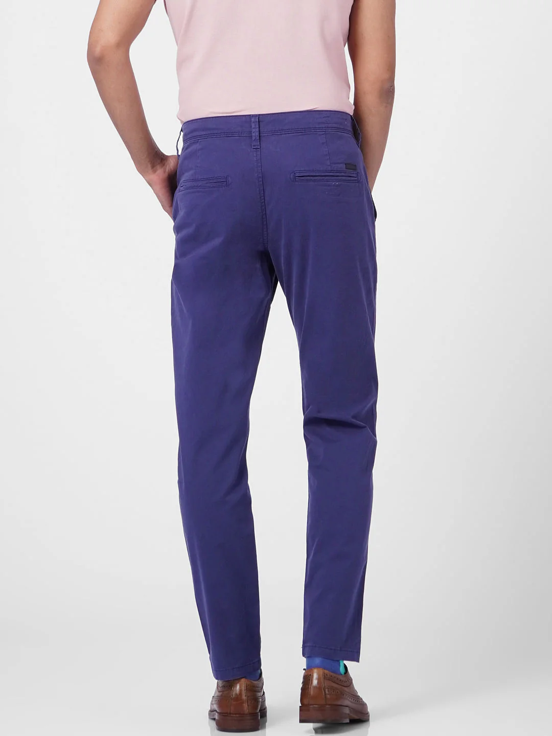 Blue Mid Rise Chinos - Image 4