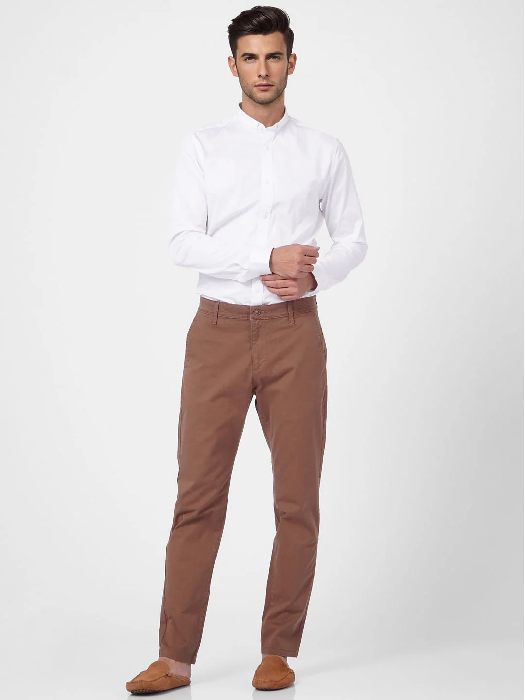 Brown Low Rise Pants - Image 6