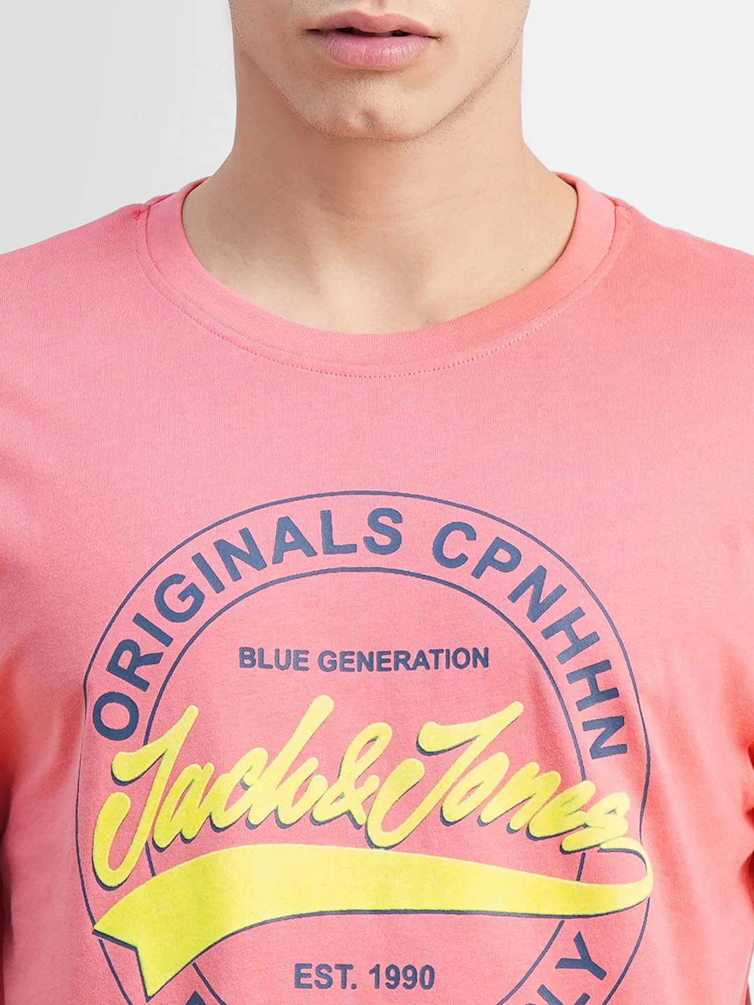 Coral Logo Text Print Crew Neck T-shirt - Image 5