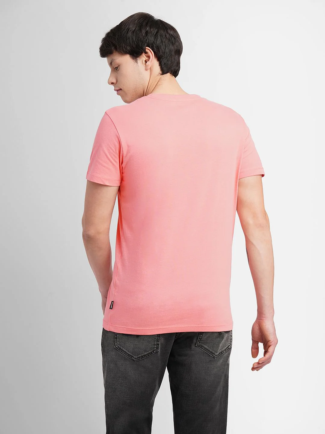 Pink Logo Print Crew Neck T-shirt - Image 4