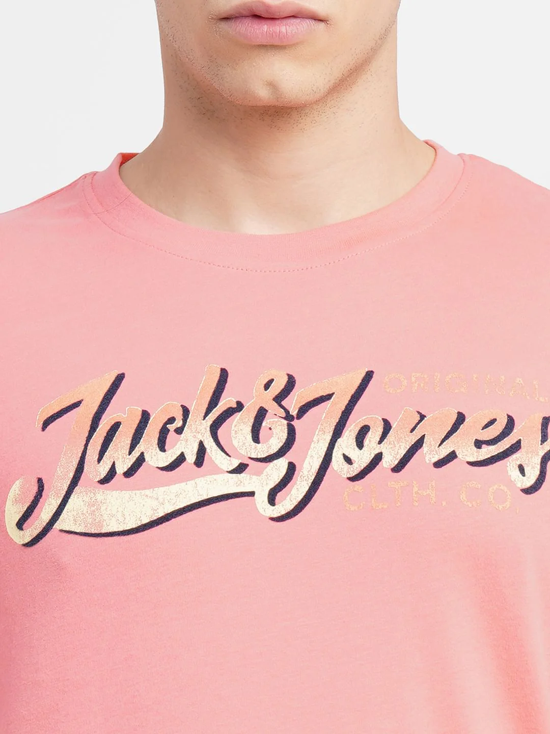 Pink Logo Print Crew Neck T-shirt - Image 5