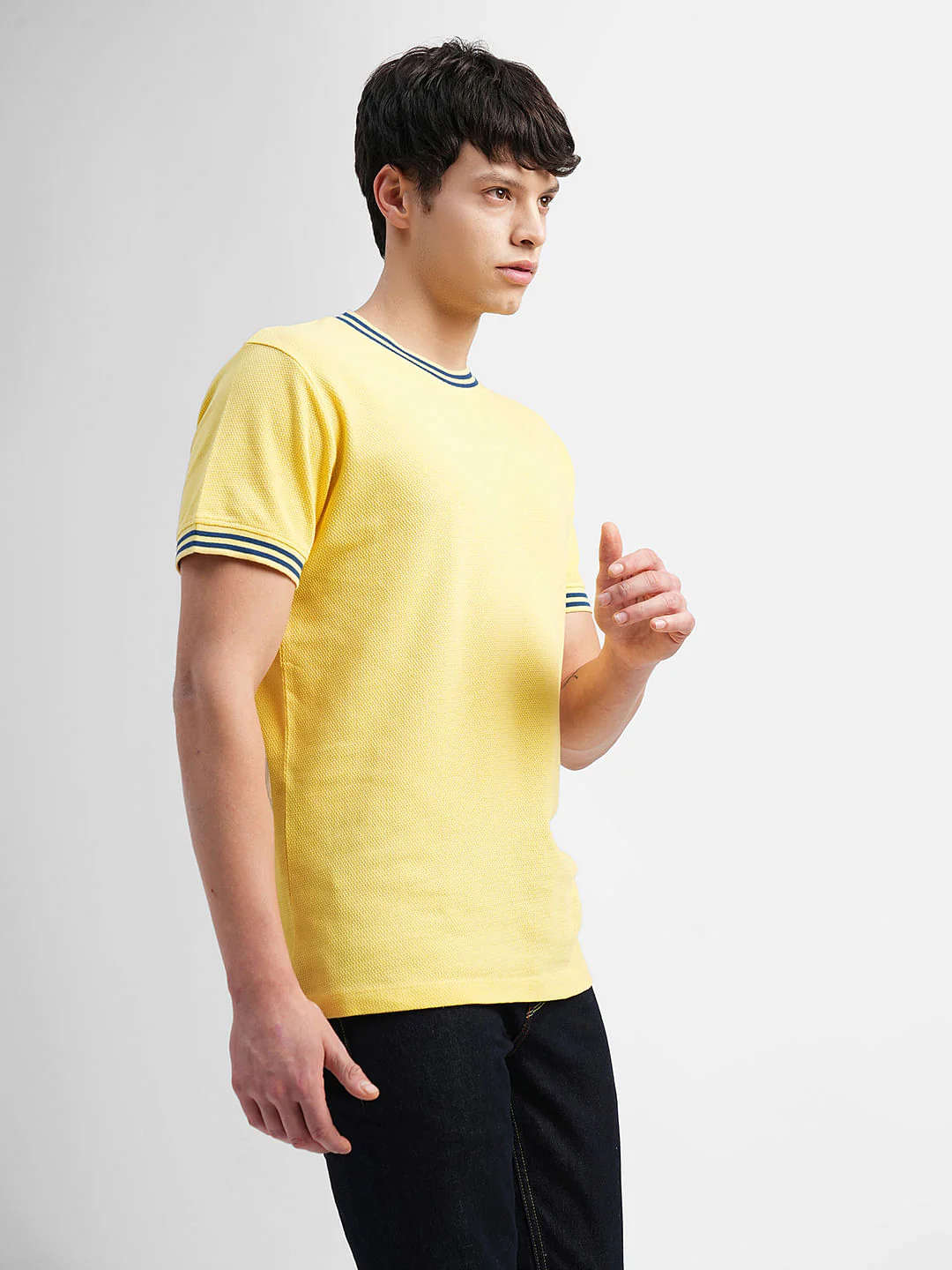 Yellow Crew Neck T-shirt - Image 3