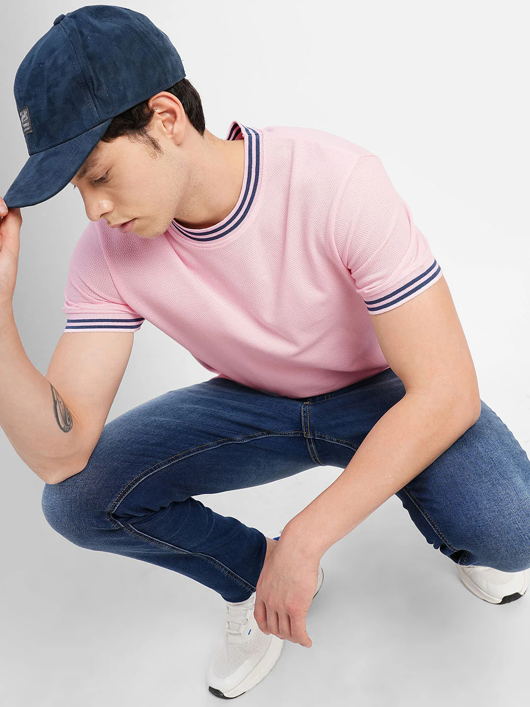 Pink Crew Neck T-shirt