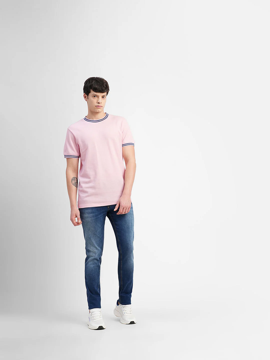 Pink Crew Neck T-shirt - Image 6
