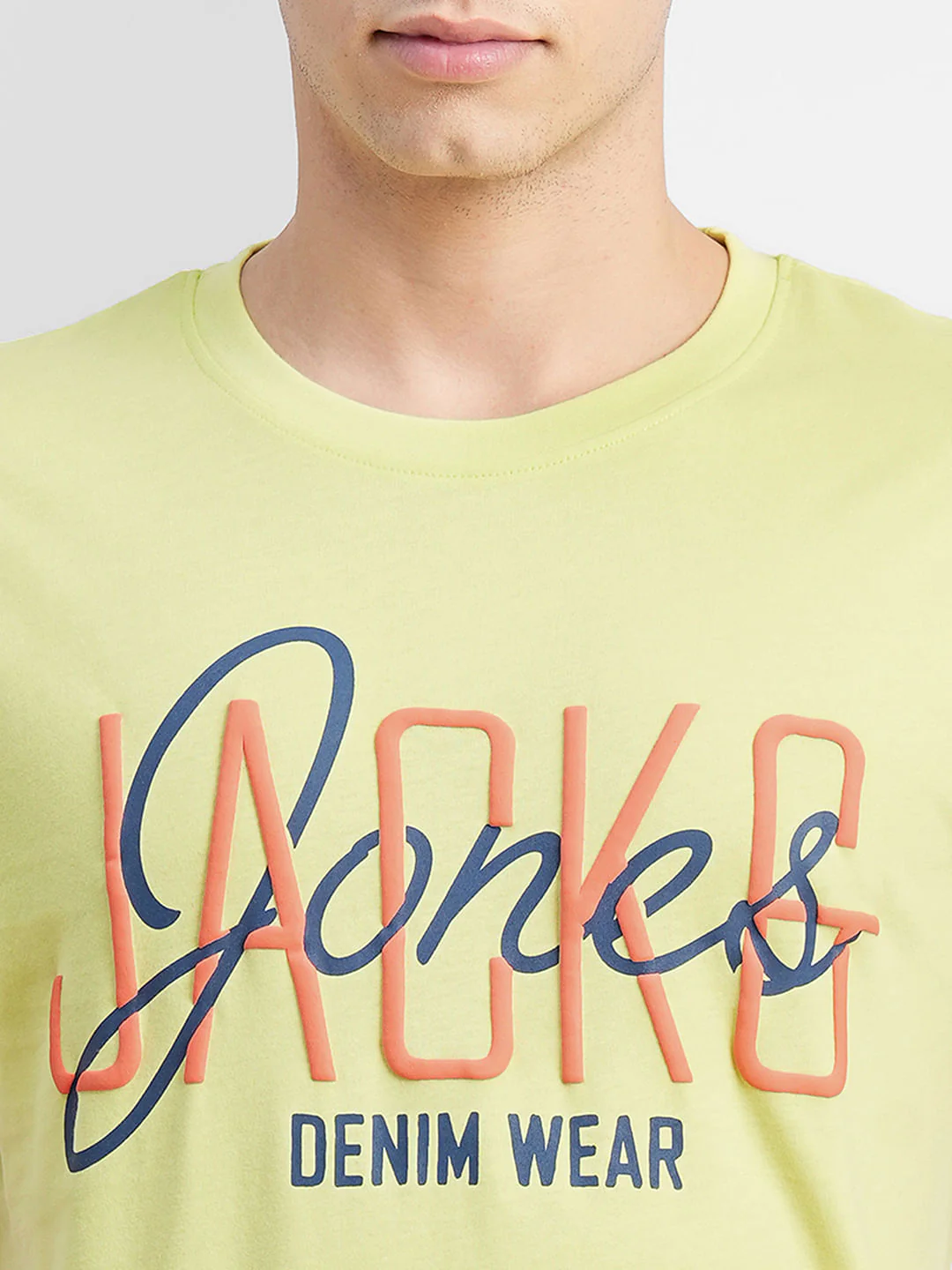 Green Typographic Logo Print Crew Neck T-shirt - Image 5