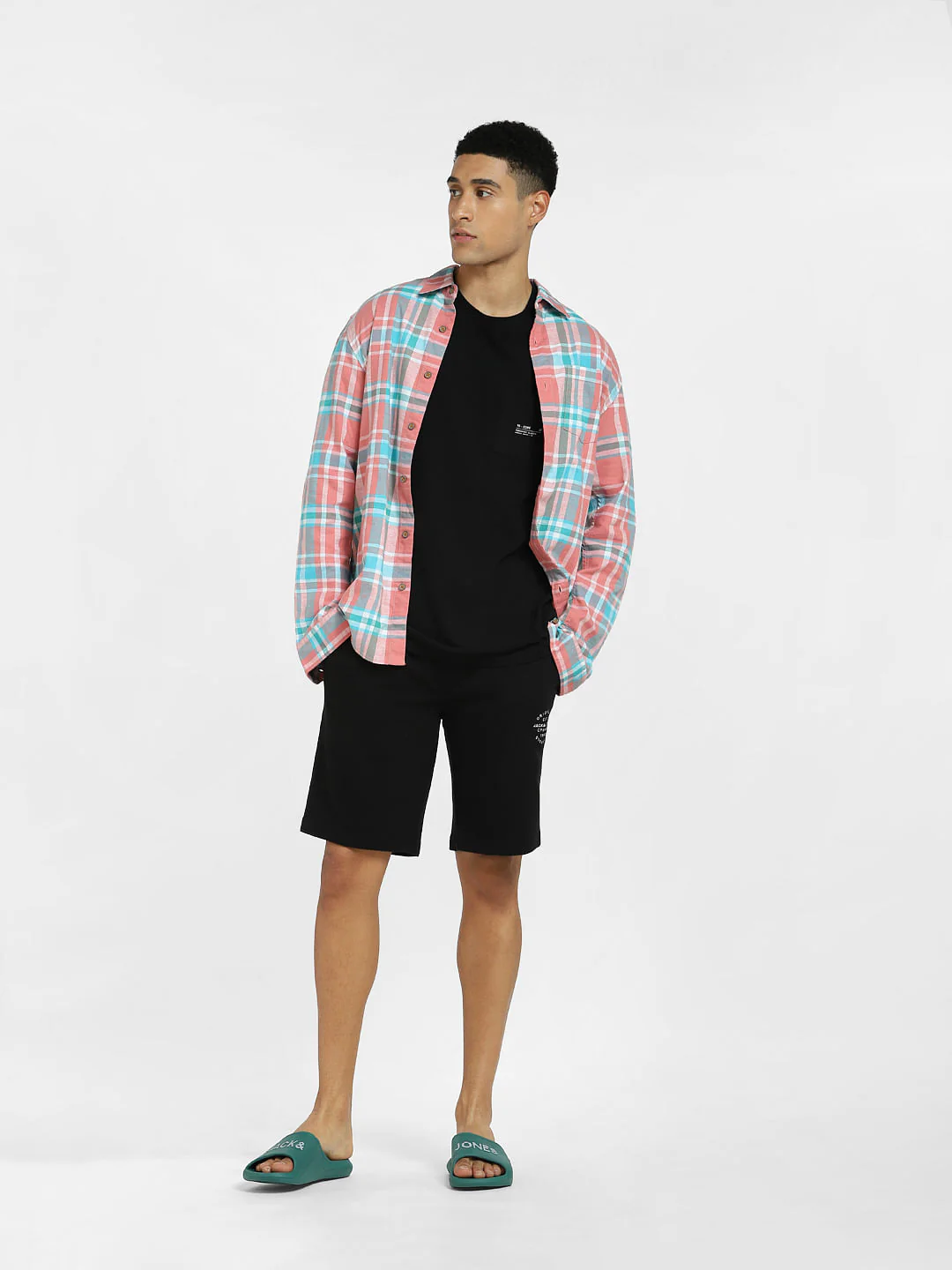 Black Low Rise Sweatshorts