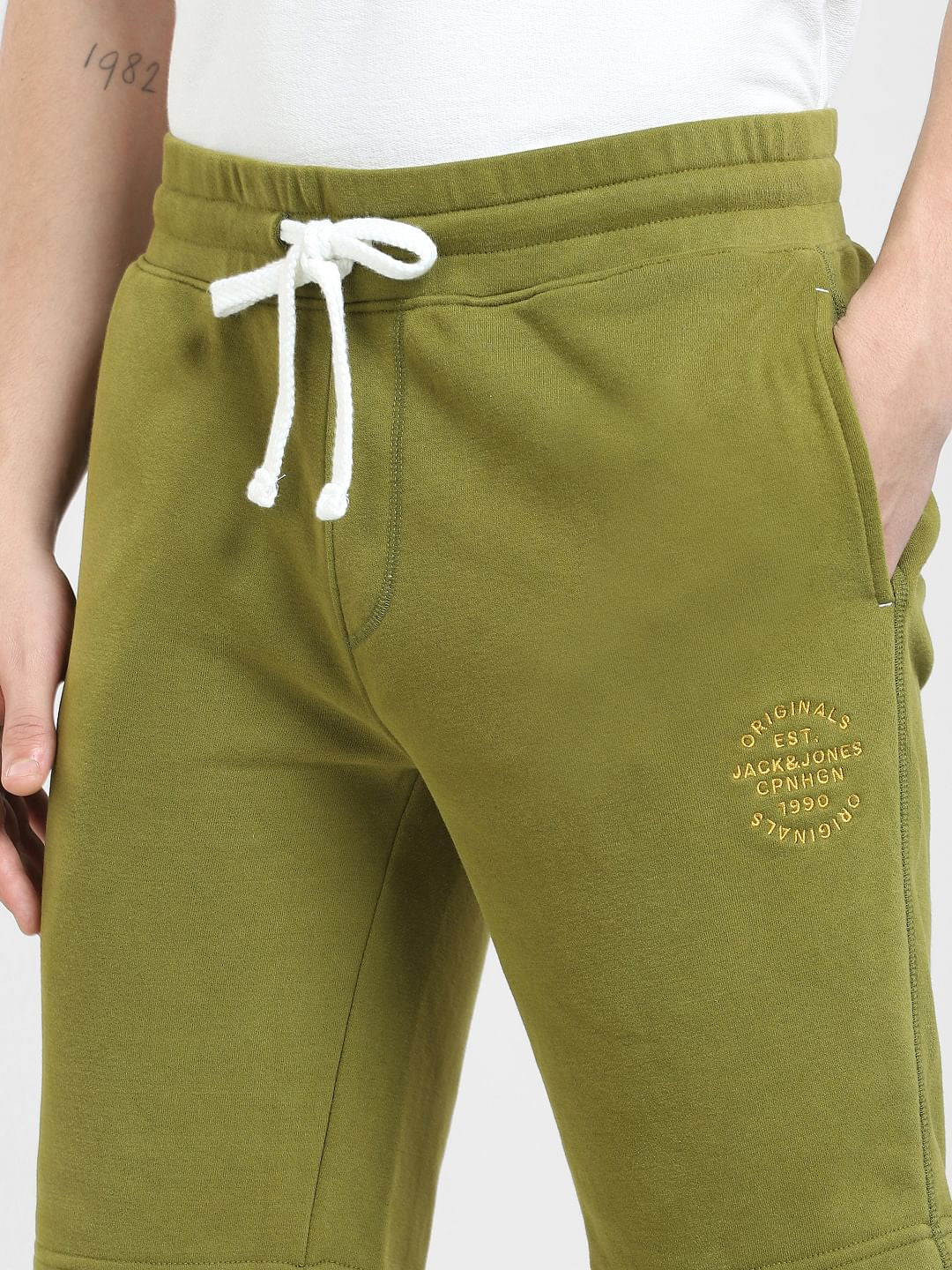 Green Mid Rise Sweatshorts - Image 5