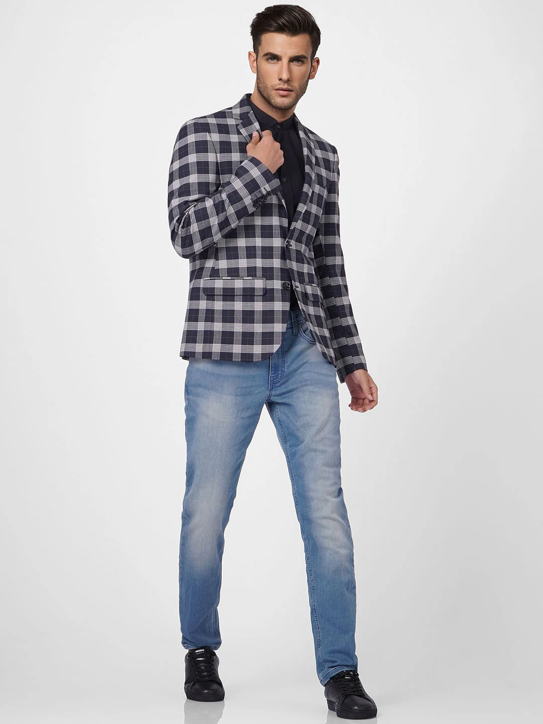 Blue Low Rise Glenn Slim Fit Jeans
