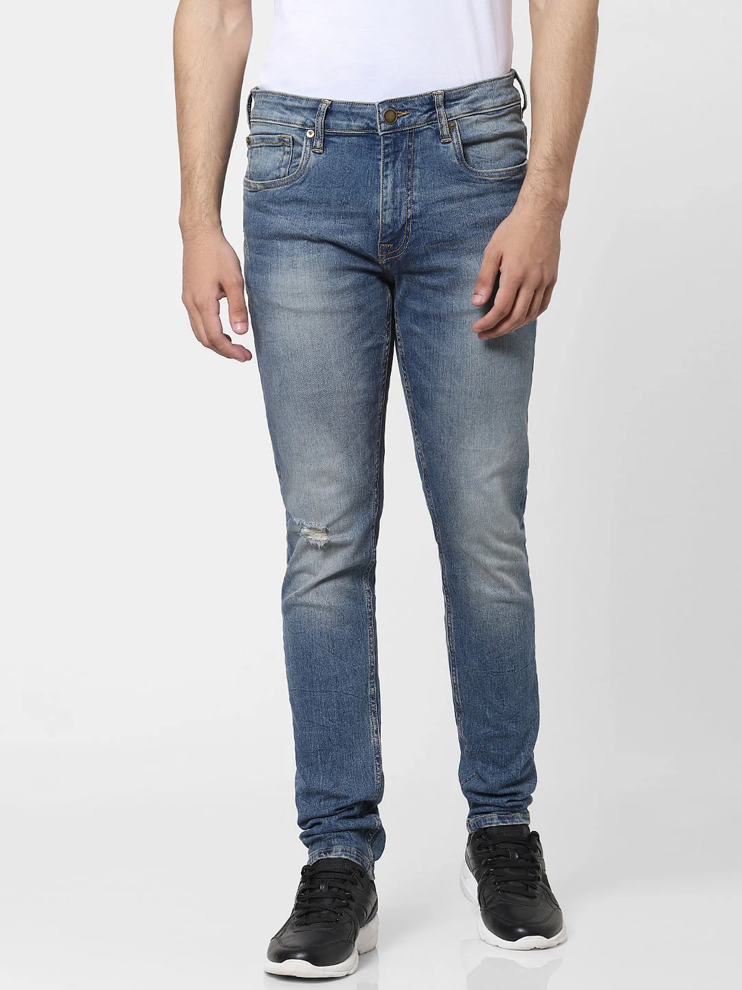 Blue Low Rise Glenn Slim Fit Jeans - Image 2