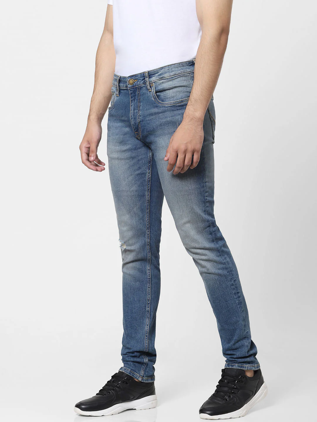 Blue Low Rise Glenn Slim Fit Jeans - Image 3